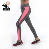 2017 Women High Waist Fitness Leggings- Gray